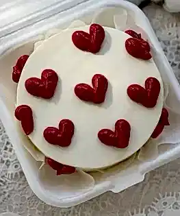 Бенто торт с сердцами