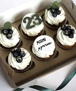 Капкейк на 23 февраля 