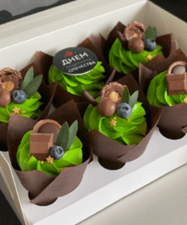 Капкейк на 23 февраля №4