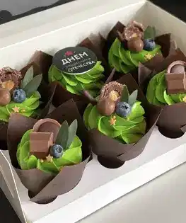 Капкейк на 23 февраля №4