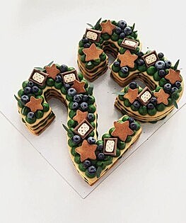 Торт цифра на 23 февраля  №1