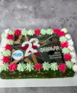 Торт на 23 февраля корпоративный