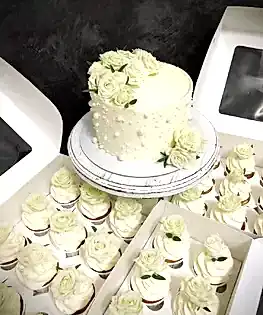 Свадебный набор с живыми цветами