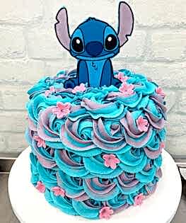 Торт Лило и Стич с рюшами