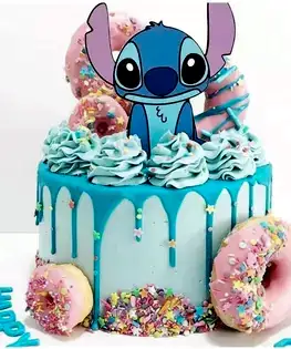 Торт Лило и Стич с пончиками