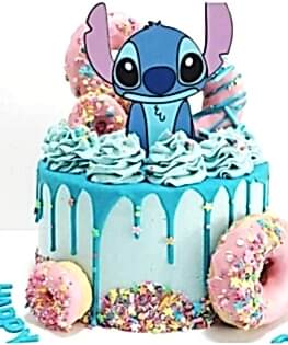 Торт Лило и Стич с пончиками
