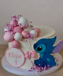 Торт Лило и Стич с шариками