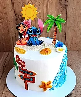 Торт Лило и Стич с топперами