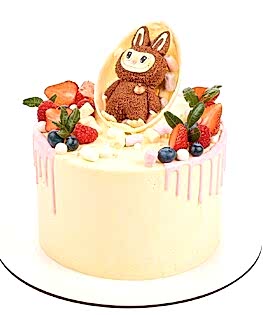 Торт Labubu с шоколадным яйцом