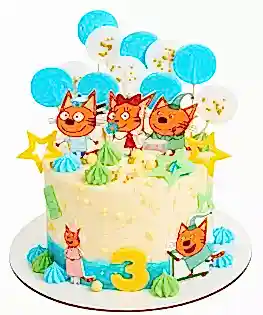 Торт Три кота №8