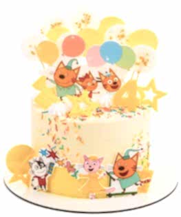 Торт Три кота №10