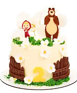 Торт Маша и медведь №12