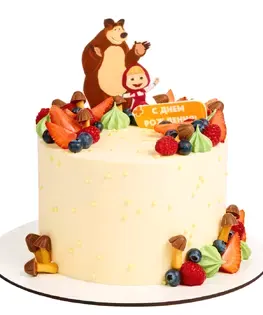 Торт Маша и медведь №13