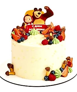 Торт Маша и медведь №15