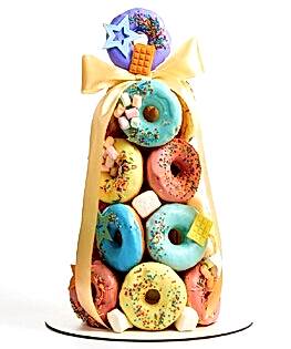 Торт из пончиков